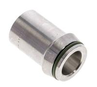 30x4mm Acier inoxydable droit avec bout à souder 400 bar FKMO-anneau ISO 8434-1