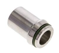 30x5mm Acier inoxydable droit avec bout à souder 400 bar FKMO-anneau ISO 8434-1