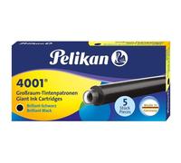 [310615-3] Pelikan Lot de 3 Cartouches d'encre grands réservoir 4001 GTP/5, noir