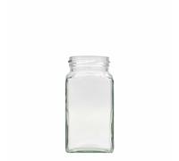 312 ml en verre carré, ouverture : Twist-Off (TO 58)