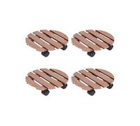 vidaXL Rouleau pour plantes 4 pcs. Marron Ø30x7,5 cm WPC