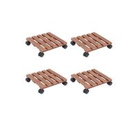 vidaXL Rouleau pour plantes 4 pcs. Marron 30x30x7,5 cm WPC