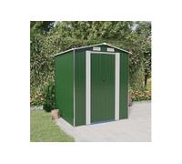 3147427 Abri de jardin Vert 192x191x223 cm Acier galvanisé