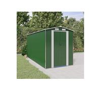 3147430 Abri de jardin Vert 192x440x223 cm Acier galvanisé