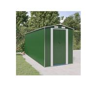3147431 Abri de jardin Vert 192x523x223 cm Acier galvanisé