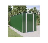 3147432 Abri de jardin Vert 192x606x223 cm Acier galvanisé