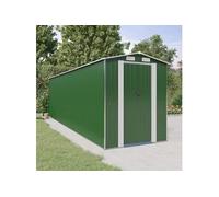 3147433 Abri de jardin Vert 192x689x223 cm Acier galvanisé