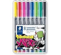 [317 WP8-1] STAEDTLER Marqueur permanent 317M Lumocolor, étui de 8