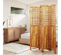 318549 vidaXL Cloison de séparation 4 panneaux 162x2x180 cm Bois d'acacia