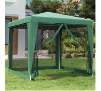 vidaXL Tente de réception 319223 – 4 parois latérales en maille HDPE Vert 2,5x2,5 m