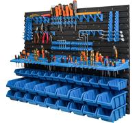 32 bacs gerbables étagère murale plastique 115 x 78 cm porte-outils atelier garage système de stockage bacs à bec Schütte