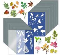 32 feuilles papier cyanotype A5, kit art impression solaire, enfants/adultes