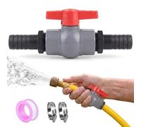 32 MM Robinet à Boisseau Sphérique,1 Pouce Vanne d'Arrêt Filetage | Réglage Précis du Débit, Conception du Crochet, Matériau PVC, Résistant à l'Usure