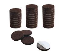 32 pcs Feutre Pads Rond Dia 1 5/8"Auto-Adhésif Anti-rayures Pads Réduire Le Bruit pour Meubles Pied Protecteur de Sol Brun