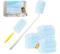 32 Pièces pour Swiffer Plumeau Poussiere Recharge Kit,3D 360° pour Swiffer Duster Nettoyage Recharge, avec Poignée