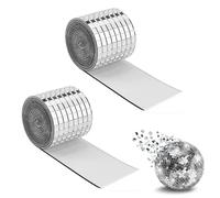 3200 pièces Carrelage Miroir Mosaïque Carré,5 x 5 mm Autocollant Mosaique Verre Feuilles de mosaïque autocollantes en verre pour le bricolage, la décoration d'intérieur fabrication de cartes