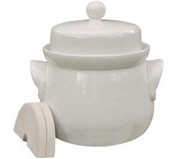 3203 Mini-Gärtopf creme 3,0 l mit Deckel und Steinen Pot de fermentation