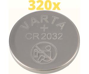 320x Varta Lithium 3V CR2032-P Bulk 3V/220mA loose CR 2032