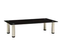 Meuble TV - VIDAXL - 322761 - Verre trempé - Acier inoxydable - 60x35x17 cm