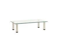 322763 TV Stand Transparent 60x35x17 cm Tempered Glass322763