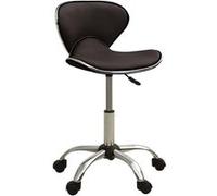 323676 vidaXL Salon Spa Stool Brown Faux Leather Brun G