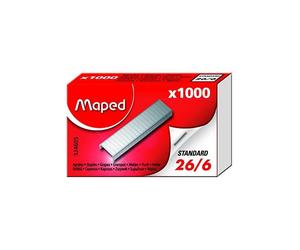 [324605-8-12] Maped Lot de 12 Boites de 1000 agrafes 26/6 zinguées