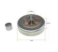 .325 7T Tambour d’embrayage Pignon de chaîne pour Husqvarna 40 45 49 Jonsered 420 425 435 2041 2045 2050 Partenaire 400 410 450 460 490