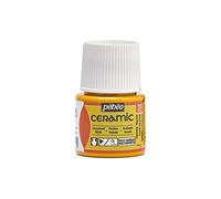 3253124 peinture a froid céramique flacon de 45ml jaune orange