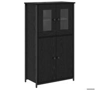 [3281090]Enfilade, Meuble haut - Buffet de salon,meuble de rangement, Chêne noir 62x32x106,5 cm Bois d'ingénierie,Poids:25.15 Kg