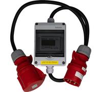 32A MID - Boîtier d'adaptation mobile pour compteur numérique de courant, câble de 10 mètres, 400V / 32A. Prise et connecteur CEE