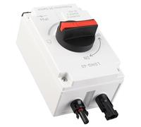 32A PV DC Isolator Switch, IP66 Solar System Combiner Box Insolated Switch For Solar Power System RV, Boats, And Off/On-Grid Solar System(De base)