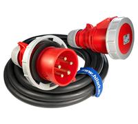 32A Rallonge triphasée CEE IP67 en caoutchouc OnPd H07RN-F 5x4 25m