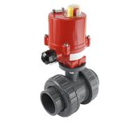 32mm 12V DC VDL 2 voies PVC Robinet à boisseau sphérique électrique