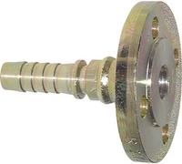 32x48 mm Pilier de tuyau en acier zingué avec bride PN 10/16/25/40 DIN EN 14423 / DIN 2826