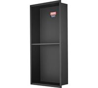 33,02 x 63,5 cm Niche de douche sans carrelage Acier inoxydable 304, niche encastrée dans le mur Étagères doubles encastrées, niche moderne étanche et résistante à la rouille pour la douche ou le rang