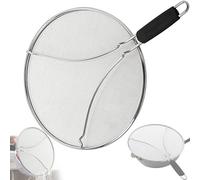 33 cm Acier inoxydable Écran Anti-éclaboussures pour Cuisine(Argent (Silver)