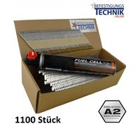 34° clous en bande 2,8x63mm anneau inox gaz pour Paslode IM350 Tjep GRF 34/90 Hitachi Senco BeA