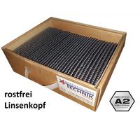 34° Clous en bande 2,8x65mm anneau inox tête bombée Hikoki NR1890DBCL Tjep Prebena Senco 1M