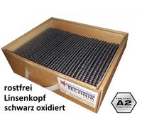 34° Clous en bande 2,8x65mm anneau inox tête bombée NOIR Hikoki NR1890DBCL Tjep Prebena Senco 1M
