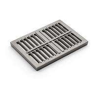 34 x 24,8 cm - Grille de Cendres en Fonte pour Cheminée, Insert et Poêle | Ventilation Efficace | Résistante aux Hautes Températures | Grille Robuste et Durable | Facile à Nettoyer
