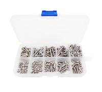 340 Pièces Kit Vis et Écrous Inox 304 Tête Ronde M3, Blanc | Acier Inoxydable, Résistance à Corrosion et Rouille, Réduit le Desserrage sous Vibrations et Couple