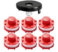 3405096 Lot de 6 bobines de fil de rechange, compatibles avec les coupe-bordures Einhell GE-CT 36/30 Li E, GE-CT 36/33 LI E, AGILLO 36/255 BL, AGILLO 18/200, GP-CT 36/35 Li BL pour fil de rechange
