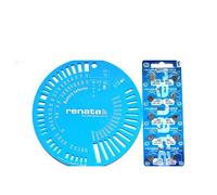 341 SR714SW 10 Piles Boutons Renata avec Gabarit