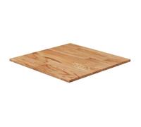 343001 vidaXL Dessus de table carré Marron clair50x50x1,5cm Bois chêne traité