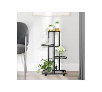 vidaXL Jardinière à 4 niveaux - Noir