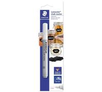 [344-0 BK] STAEDTLER Lumocolor Marqueur à la craie chalk marker, blanc