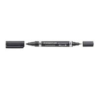 [348-9-10] STAEDTLER Lot de 10 Marqueurs permanent Lumocolor duo pointe 0,6 e...