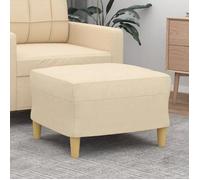 vidaXL Repose-pied 349265 60 x 50 x 41 cm en tissu crème