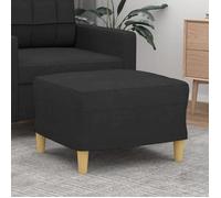 349267 vidaXL Repose-pied Noir 60x50x41 cm Tissu