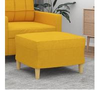 349268 vidaXL Repose-pied Jaune clair 60x50x41 cm Tissu